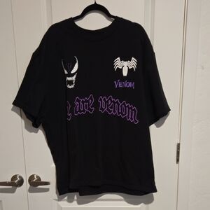 Marvel Black T-Shirt with Red Logo